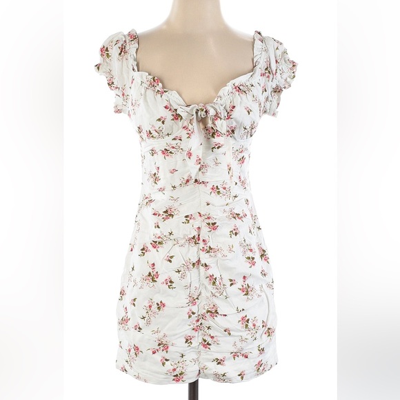 Princess Polly Cotton Dress • Pink White Floral NWOT size 8/ US size 4 - Picture 7 of 10